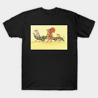 Christmas Critter Garland with Mouse, Squirrel and Chipmunk T-Shirt